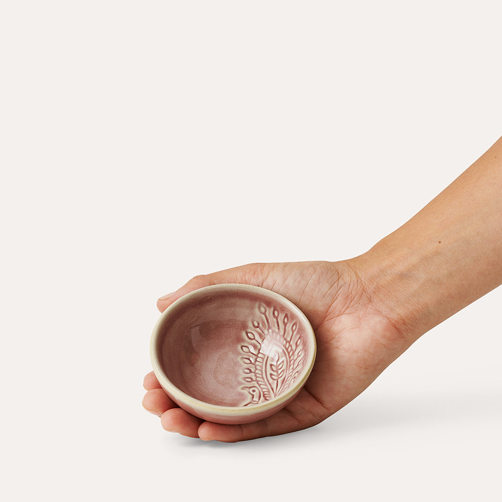 Small dip bowl, Old Rose