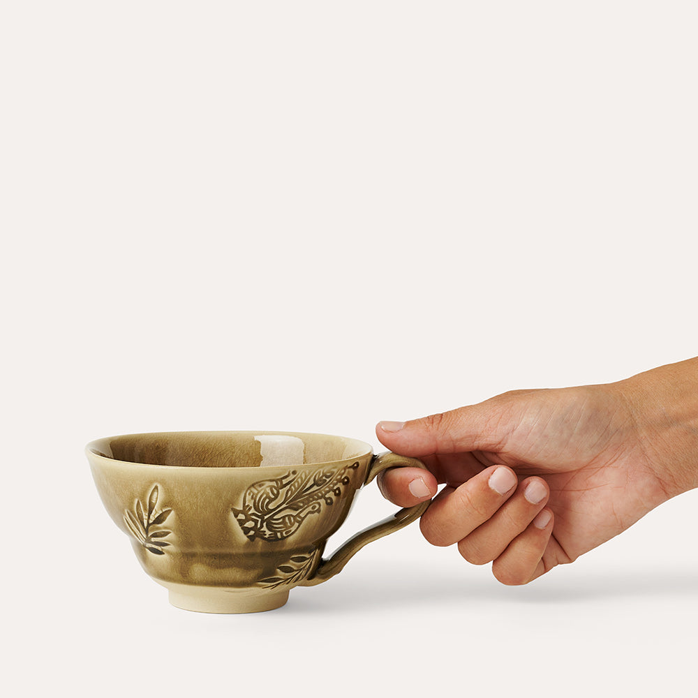Cup with handle, Sand