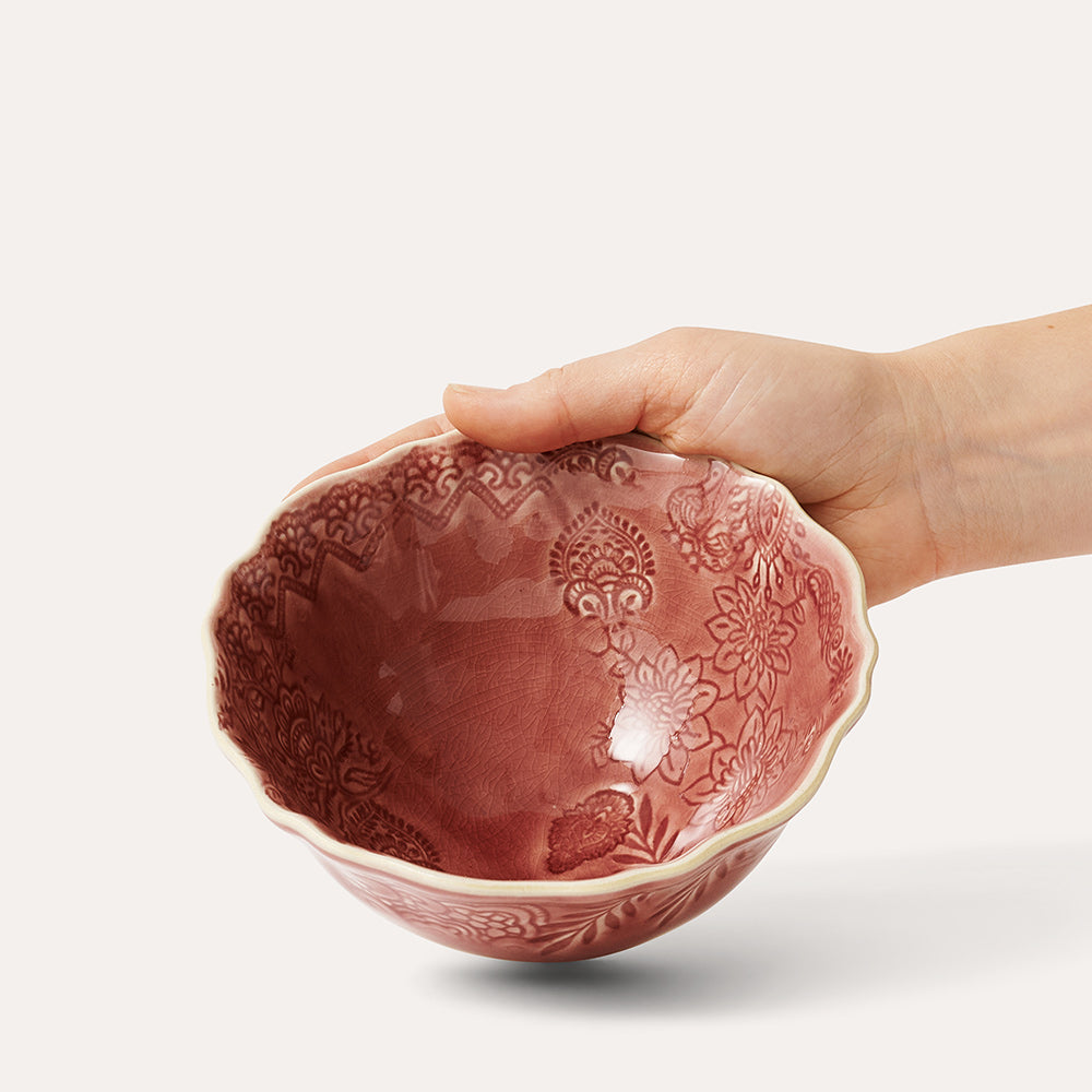 Soup Bowl 26 cm, Old Rose