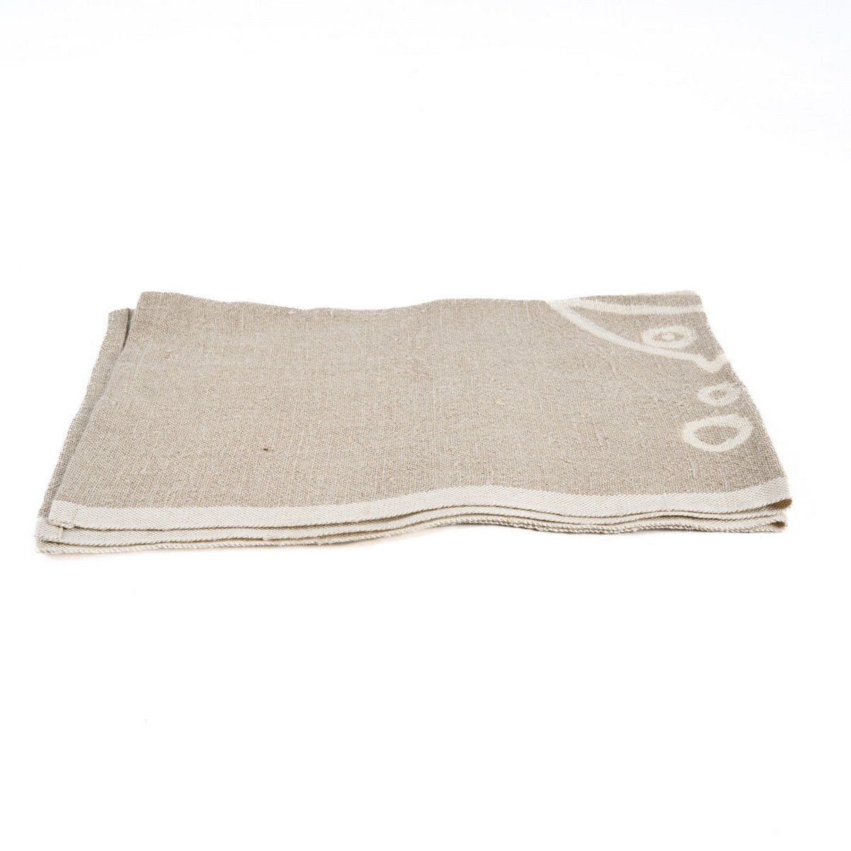 THE LINEN FISH KITCHEN TOWEL – NATURAL WHITE