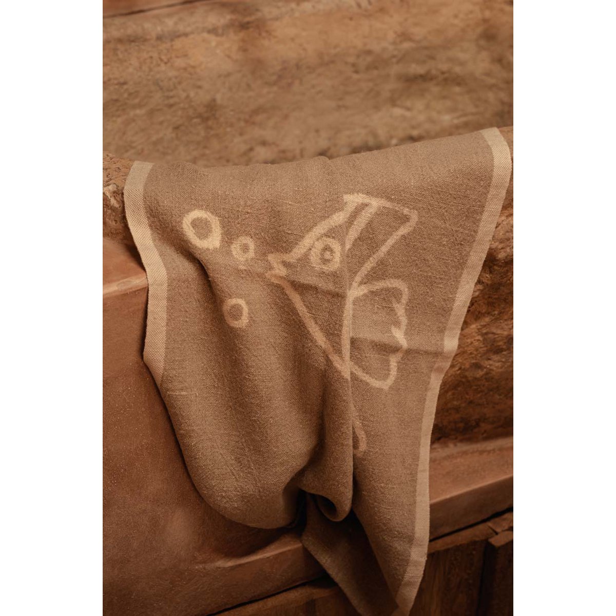 THE LINEN FISH KITCHEN TOWEL – NATURAL WHITE
