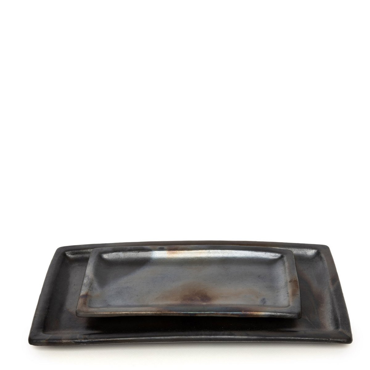 BURNED SUSHI SERVERINGSFAT – SORT 36 × 17 CM