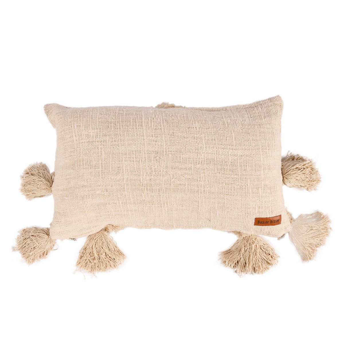 NOMAD TASSEL PUTETREKK – CREAM 35 × 60 CM
