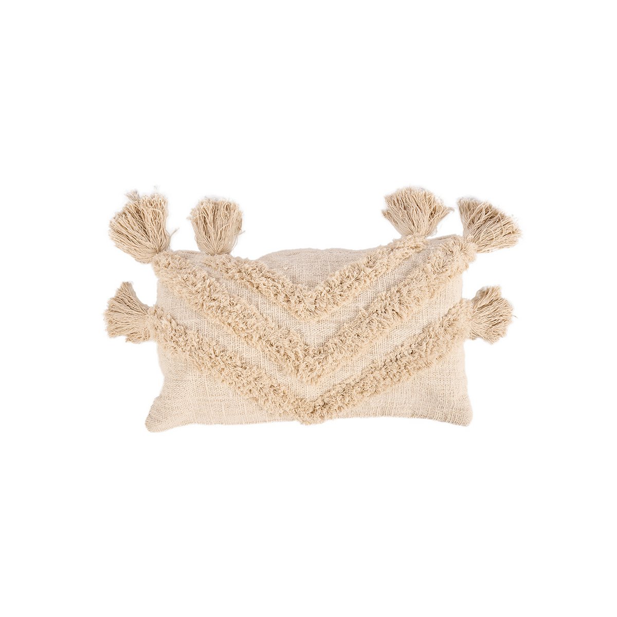 NOMAD TASSEL PUTETREKK – CREAM 35 × 60 CM