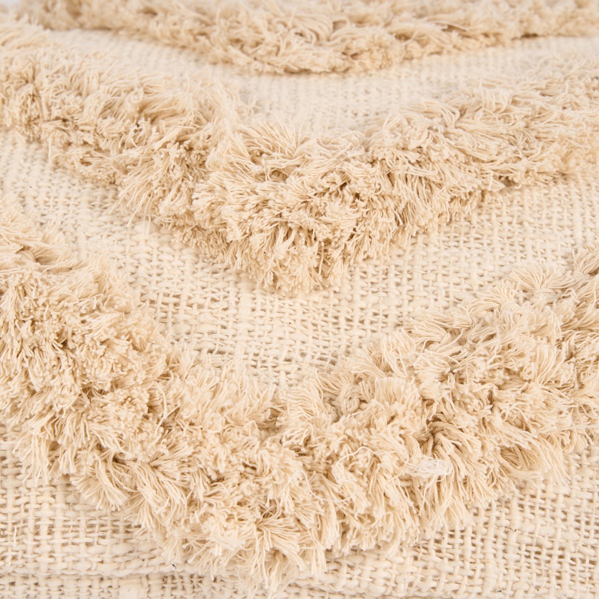 NOMAD TASSEL PUTETREKK – CREAM 35 × 60 CM