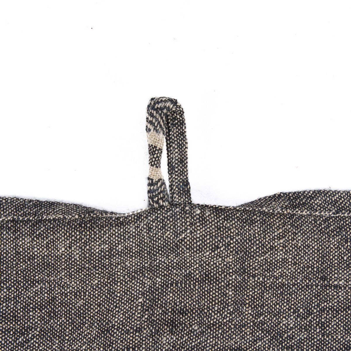 LINEN DASH KJØKKENHÅNDKLE – NATUR/SORT 50 × 70 CM