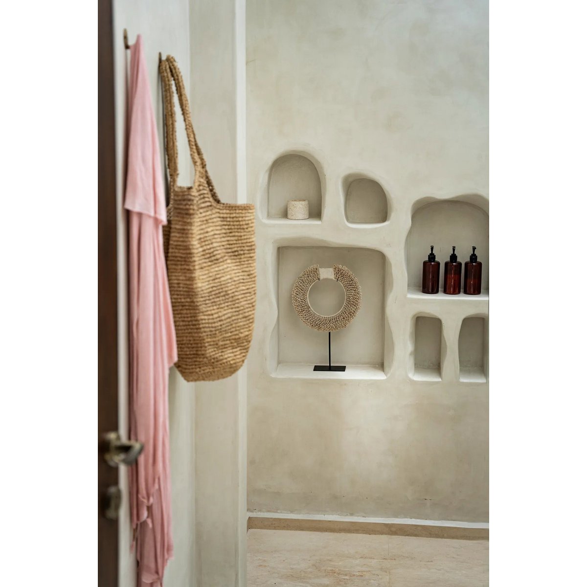 Shopper i raffia – natur 50 cm | Håndlaget veske