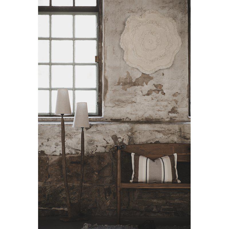 Stripe Jacquard putetrekk – beige bomull | Jakobsdals