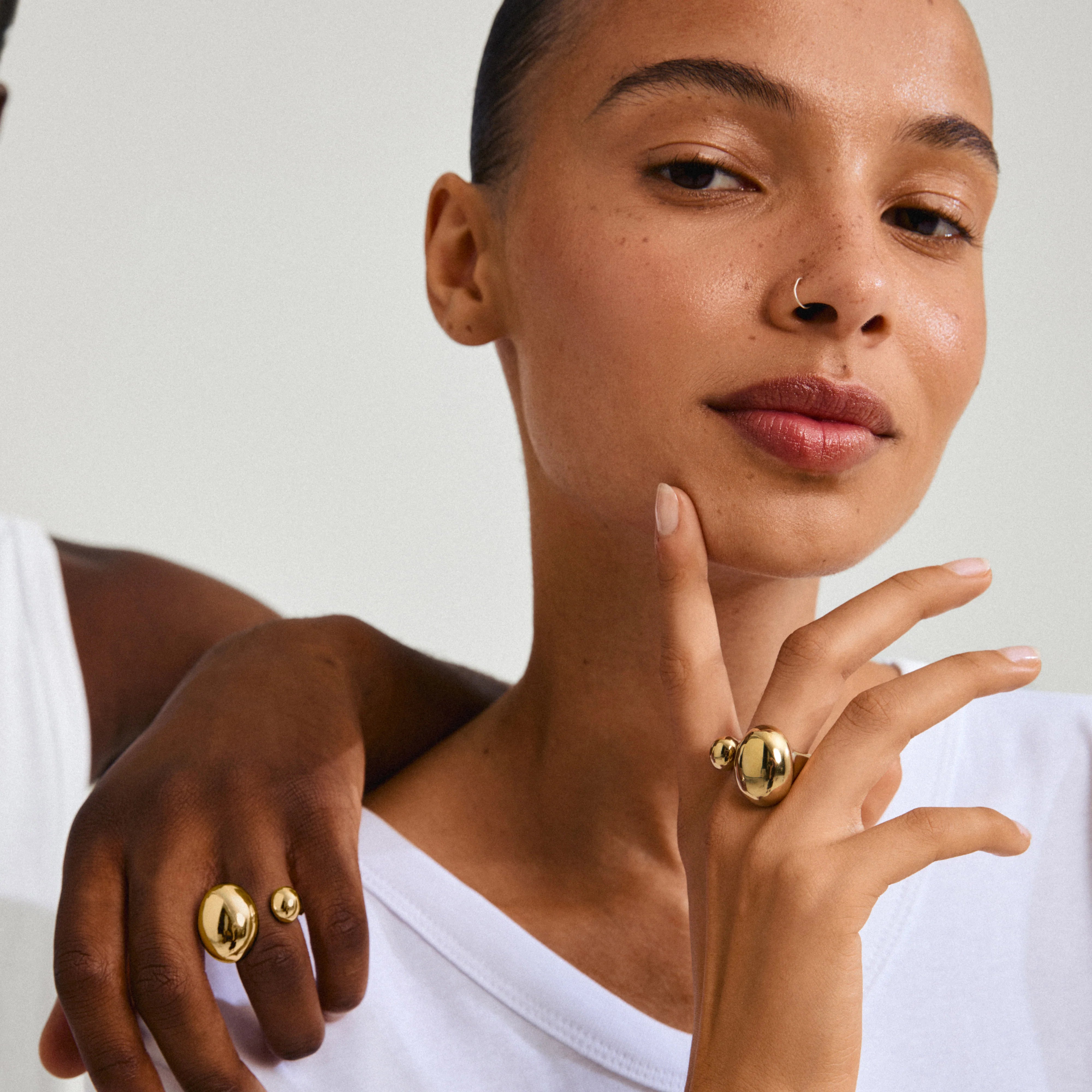 ALVIN ring – gullbelagt