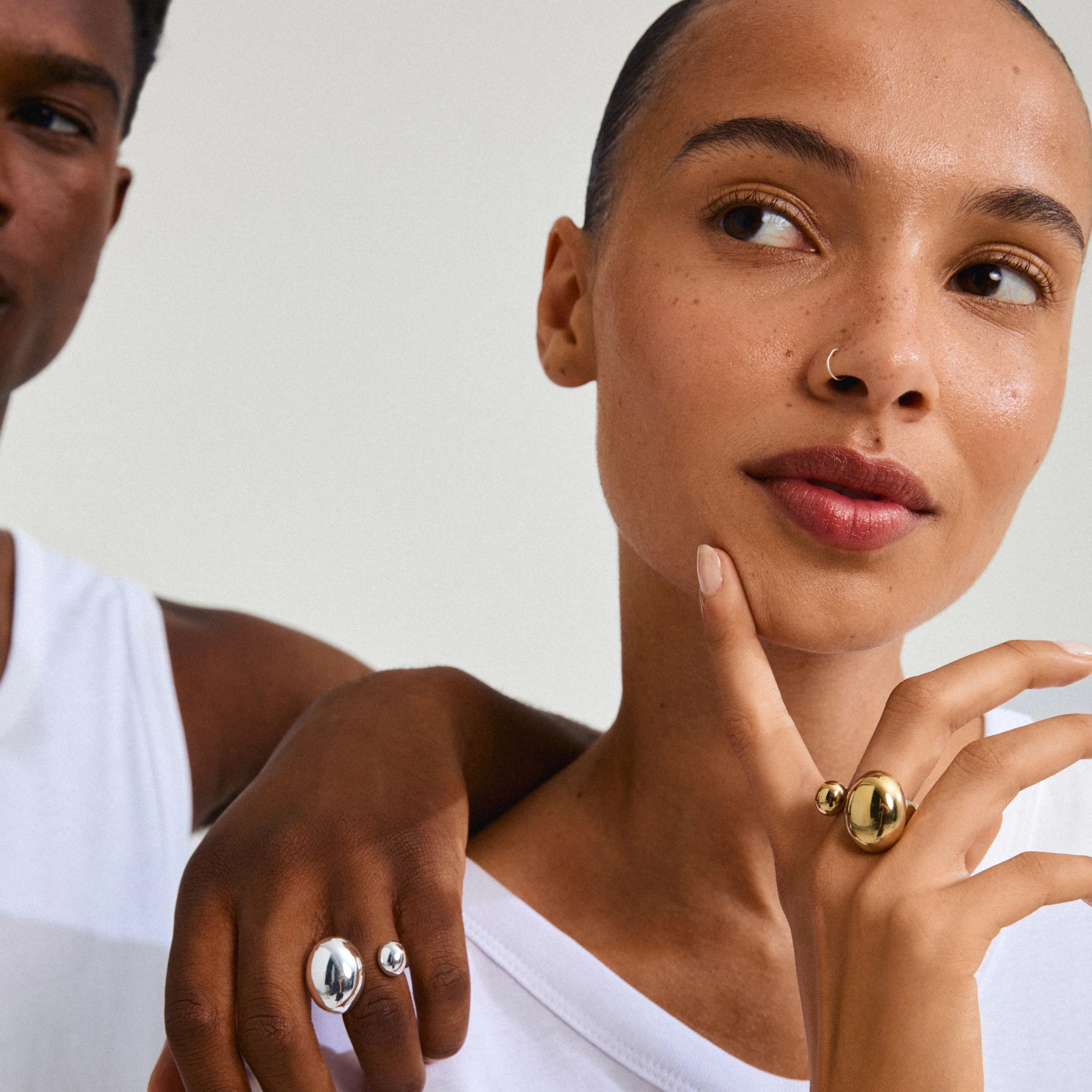 ALVIN ring – gullbelagt