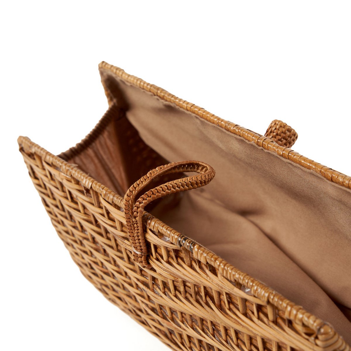 Clutch i rotting – natur (28 cm)