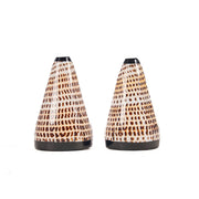salt og pepper sett skjell bord