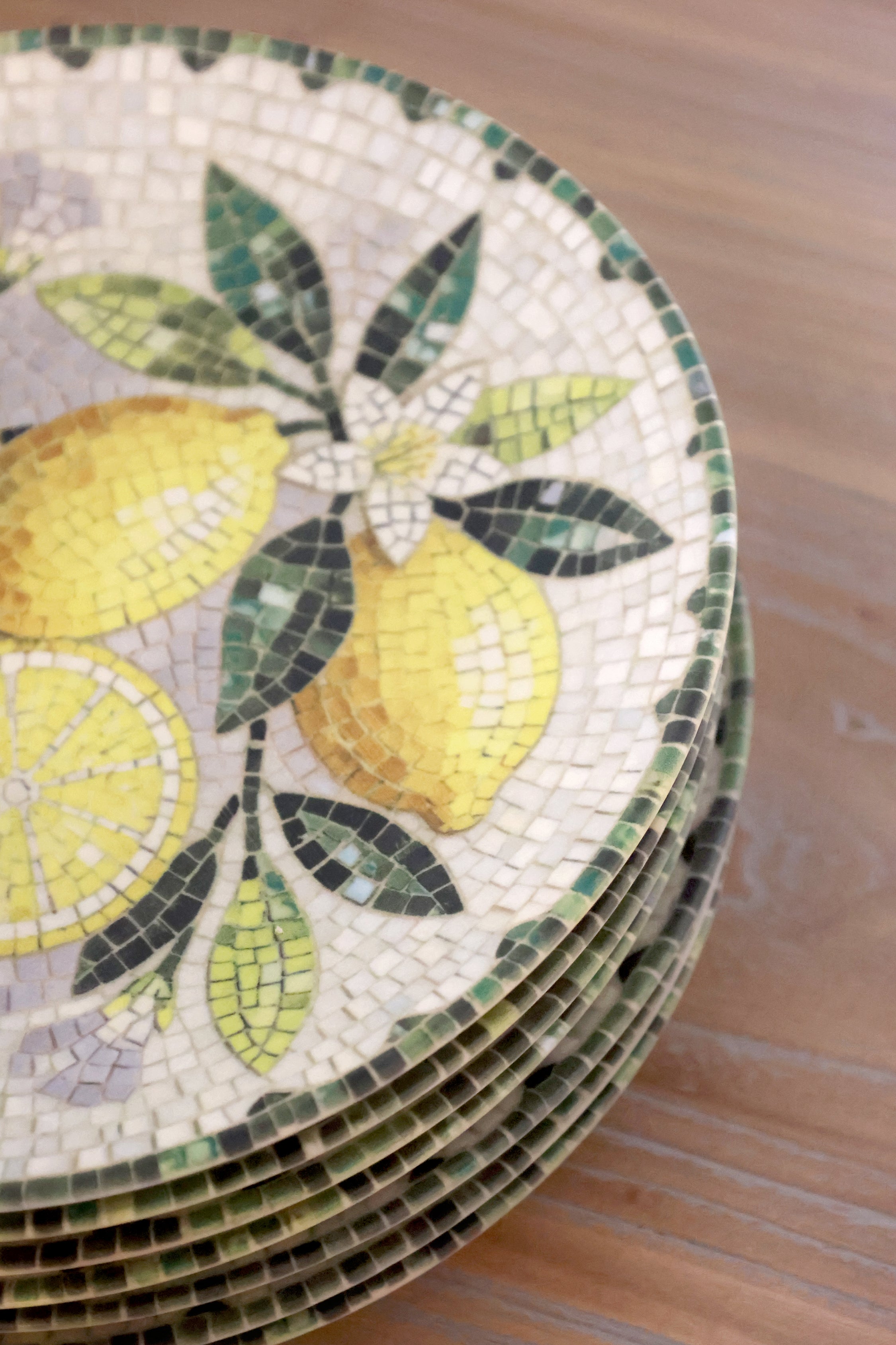 Mosaikkfat med Sitron Ø:21 cm
