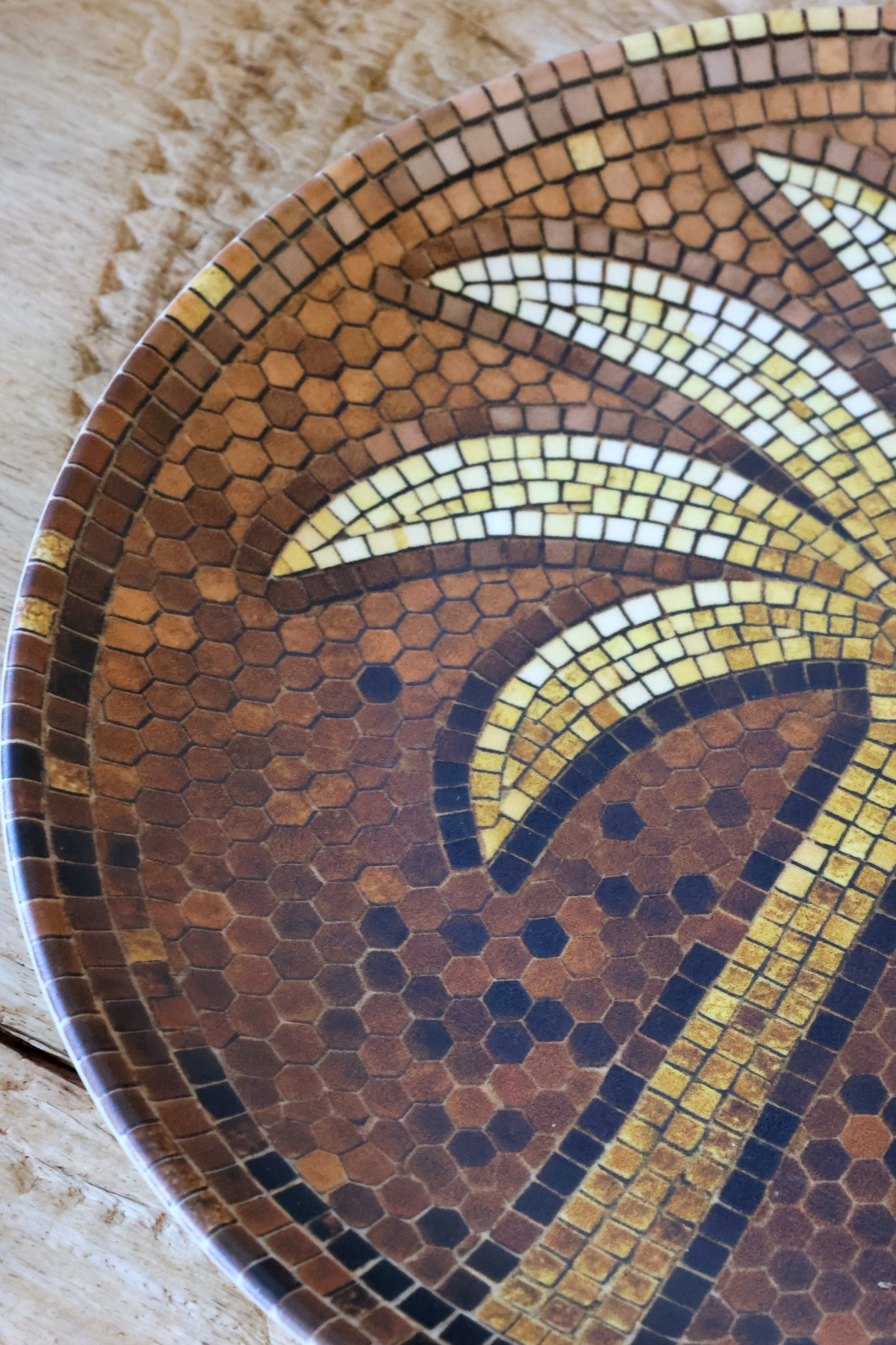 Mosaikkfat m. Palme Ø: 26,5