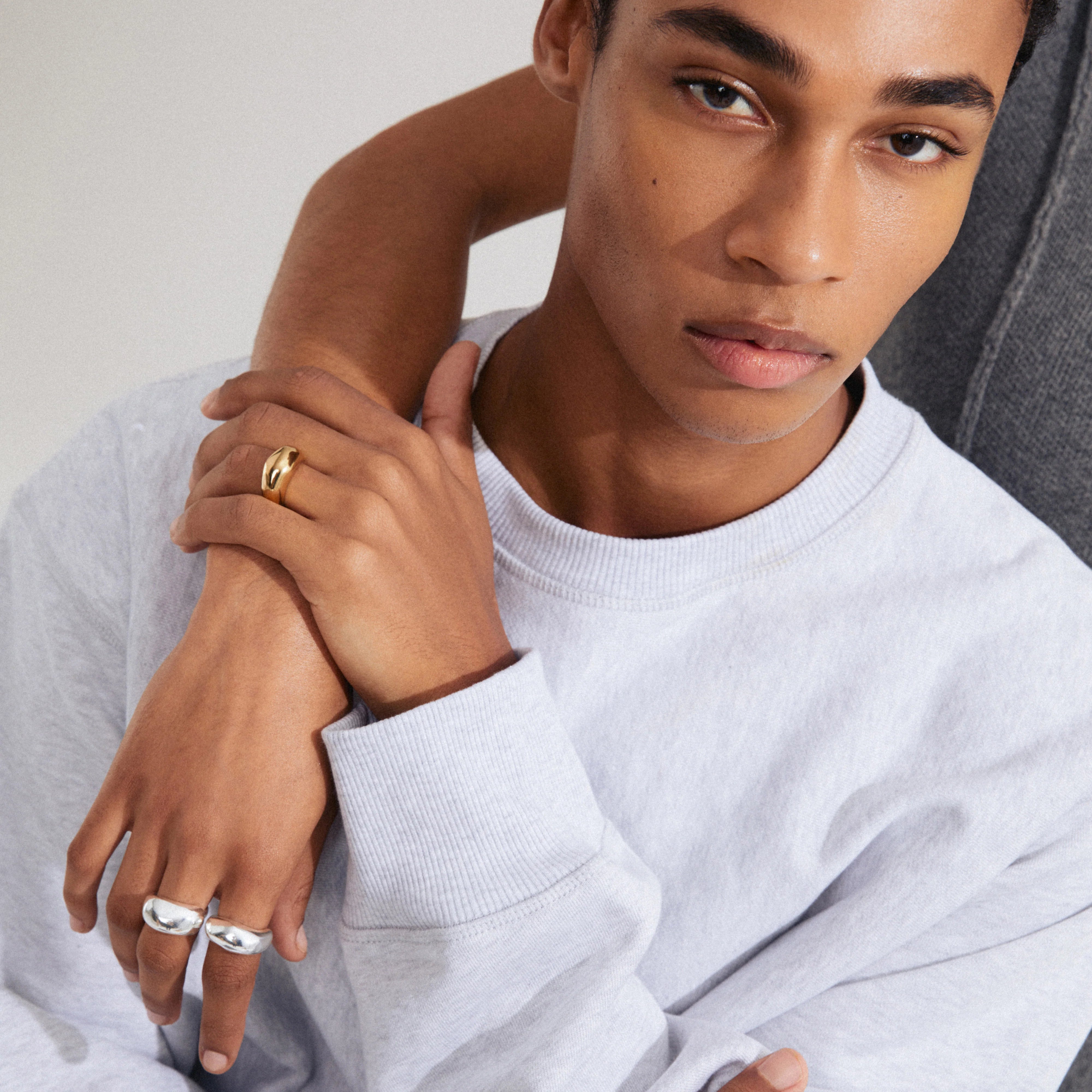 Harrison ringer – 2-i-1 sett sølvbelagt