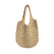 shopper raffia natur stor veske