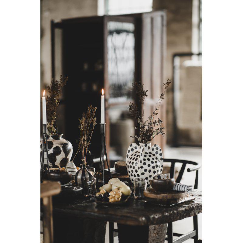 Get Inked Vase – Offwhite med svarte prikker | Jakobsdals