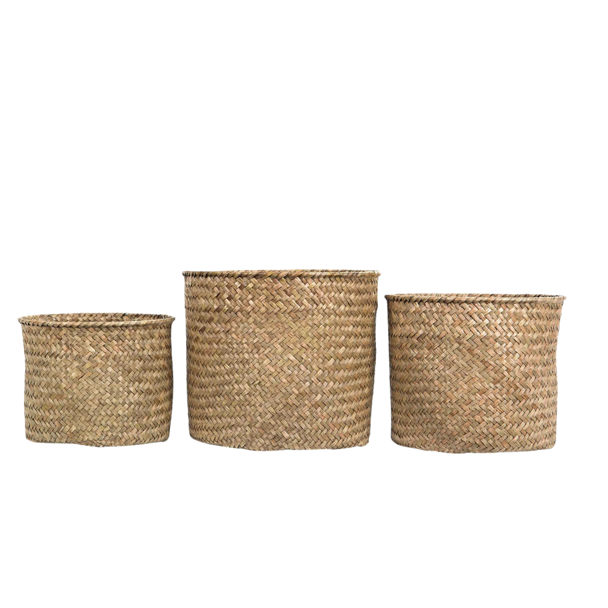 Korg med plastliner – Natur, 3pk