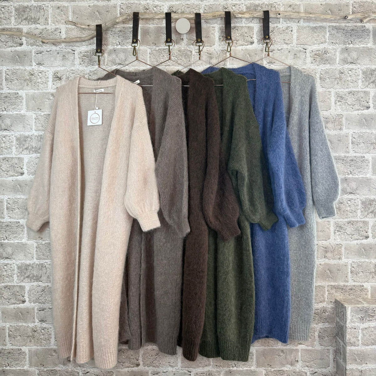 Lucy lang cardigan – grønn