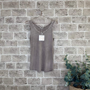Ramin singlet i bomull – Brown