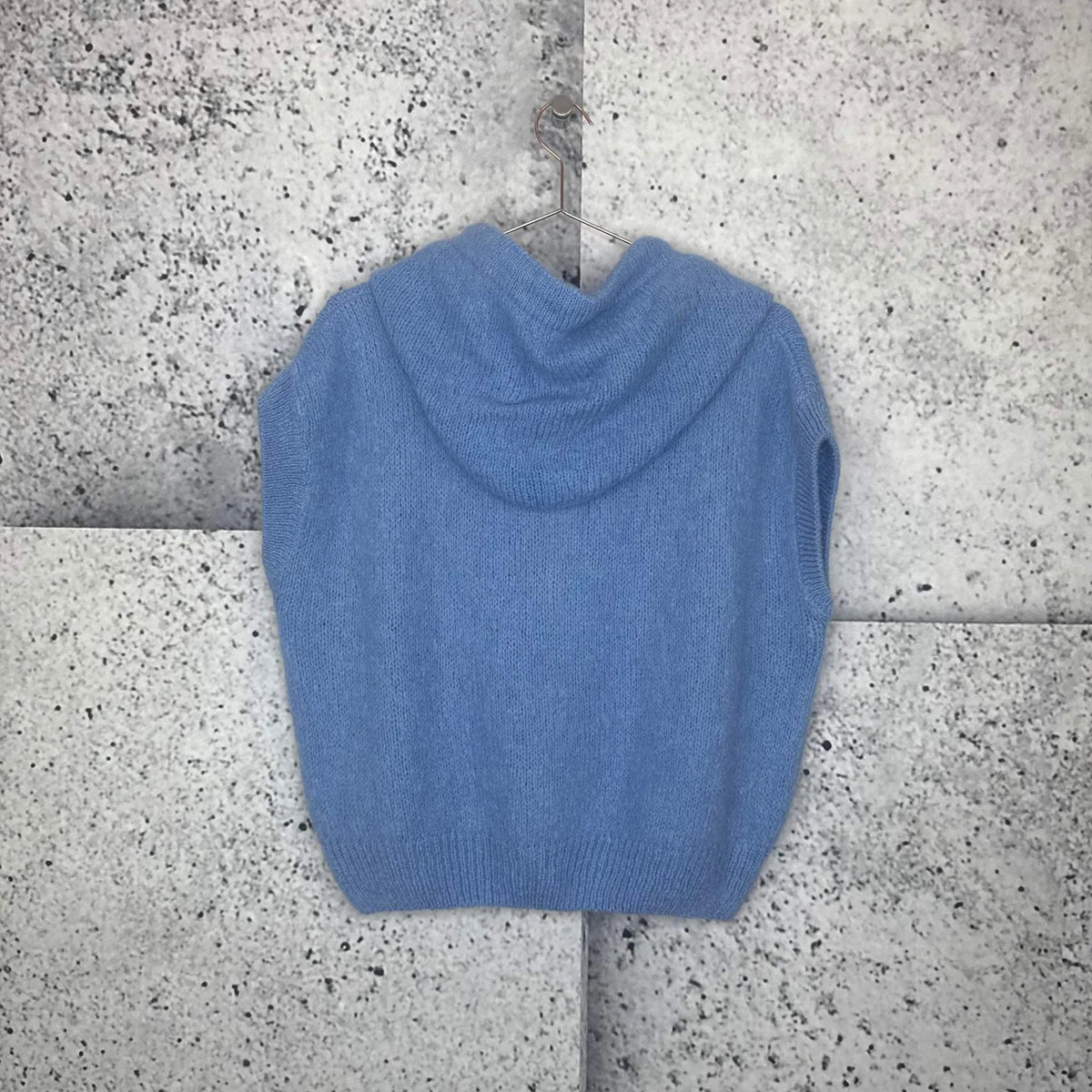 Mosel strikket vest med glidelås – Blue Jeans | Cabana Living