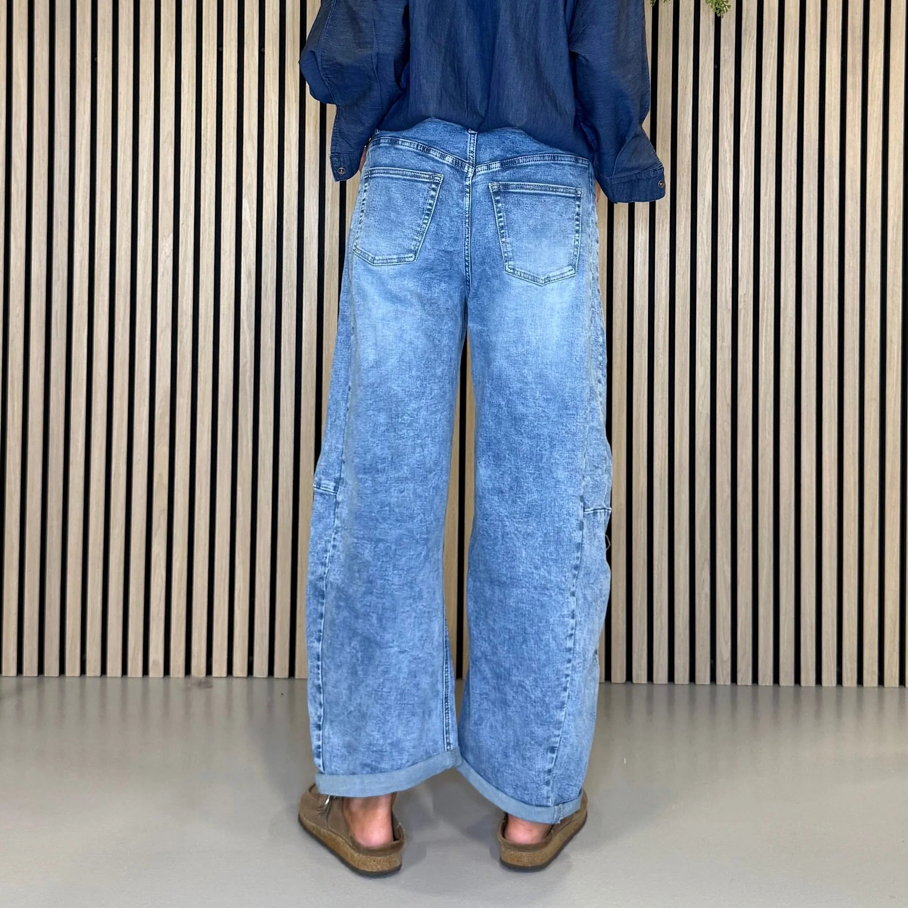 Mowita Barrel Jeans –Lys Blå