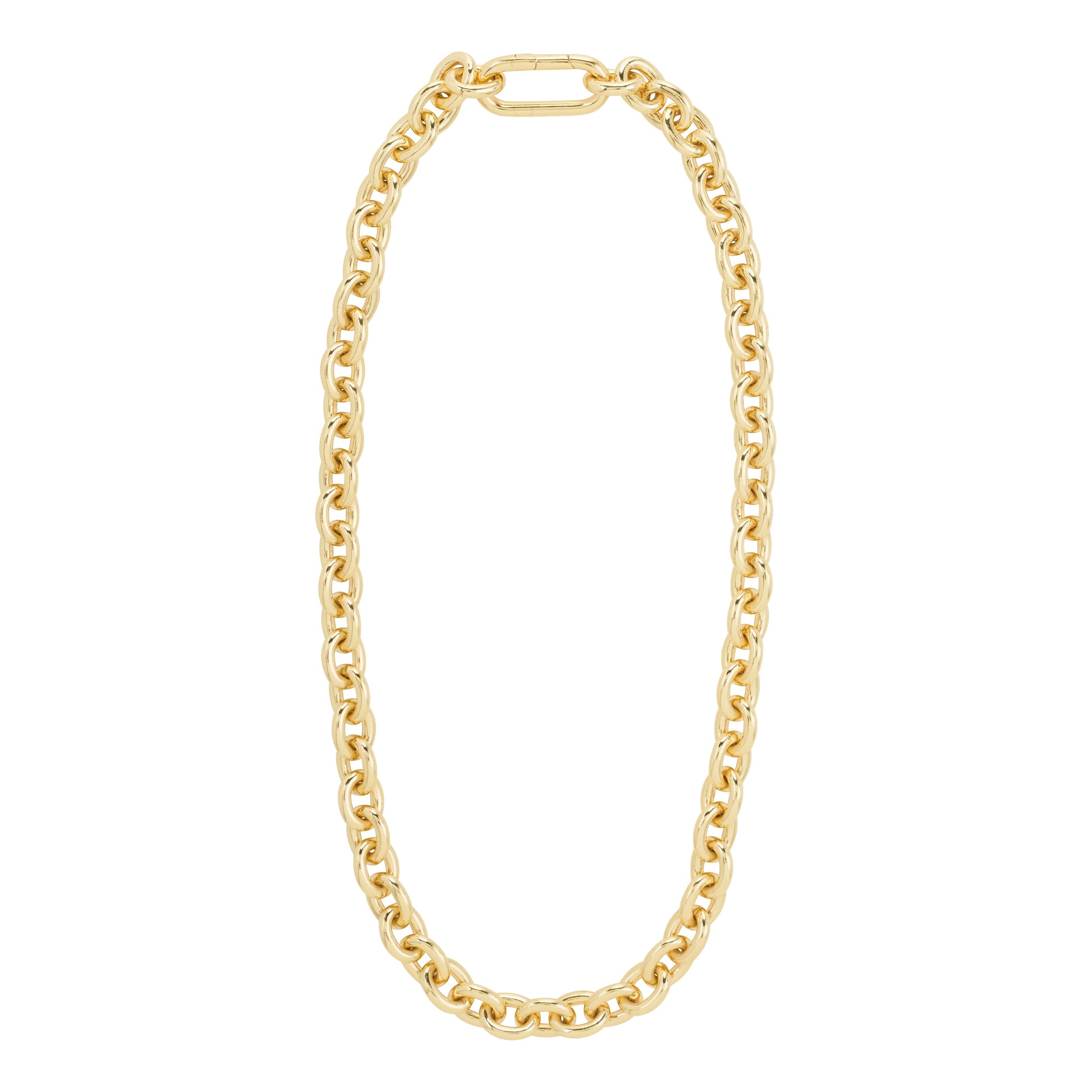 Pilgrim PHASE gullbelagt chunky cable chain halskjede med dekorativ karabinlås.