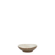 liten dekorskål til smykker porselen latte