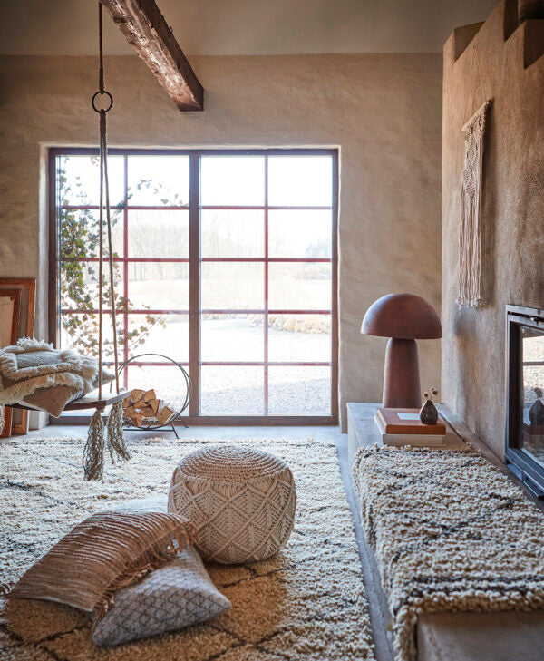 ALBA Teppe, Elfenben/grå 120x60