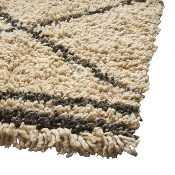 ALBA Teppe, Elfenben/grå 120x60