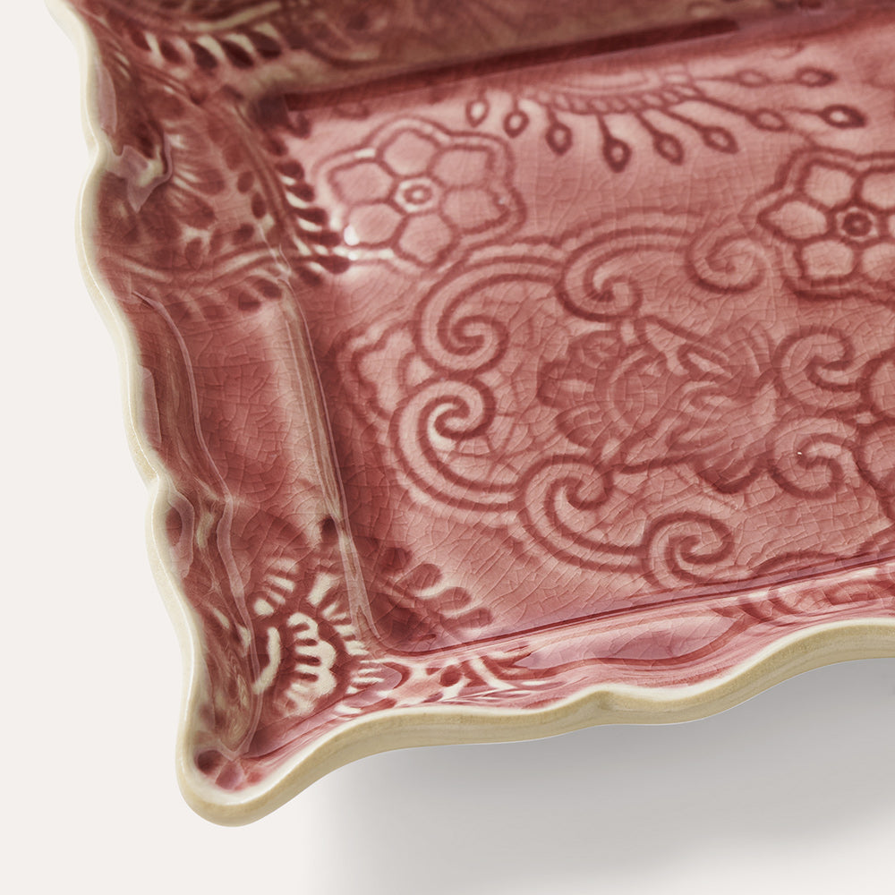 Appetizer plate, old rose