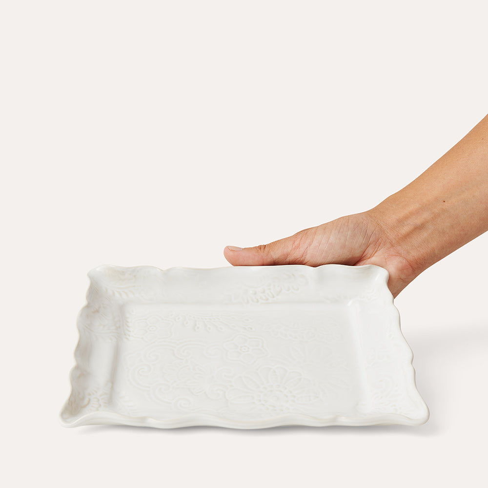 Appetizer plate, Hvit