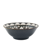 Arés skål Ø21 cm i blått mønstret porselen fra Chic Antique