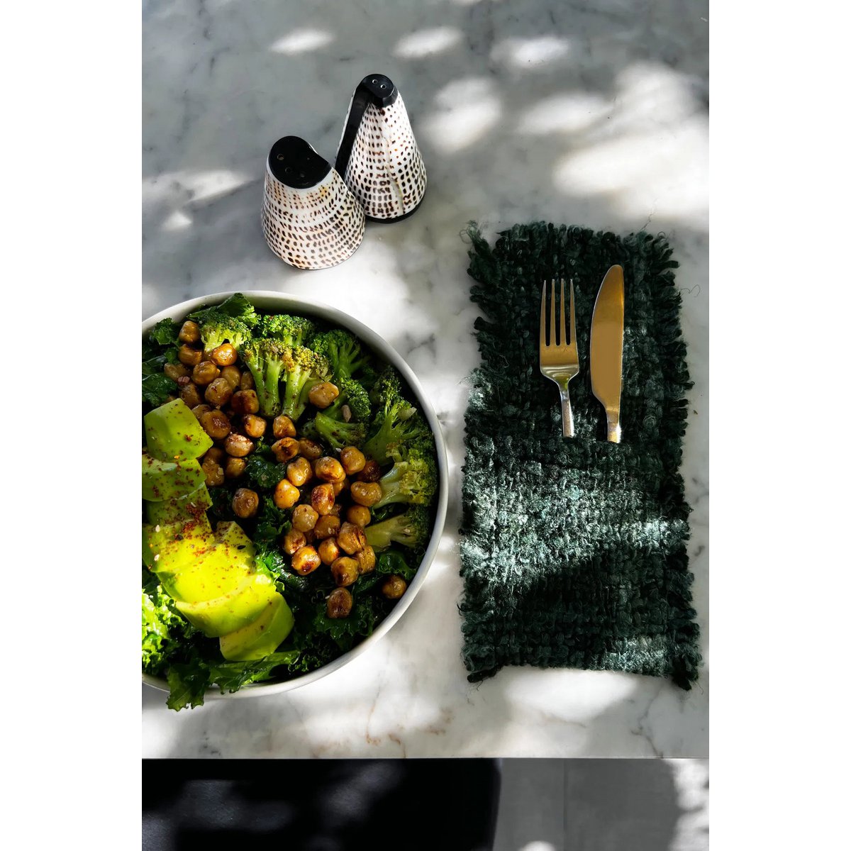 Salt- og pepperbøsser i skjell – sett med 2
