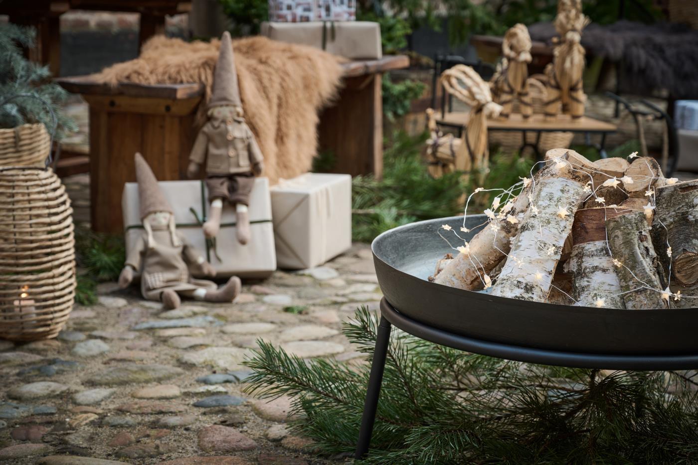 Bålfat m/stativ, Sort