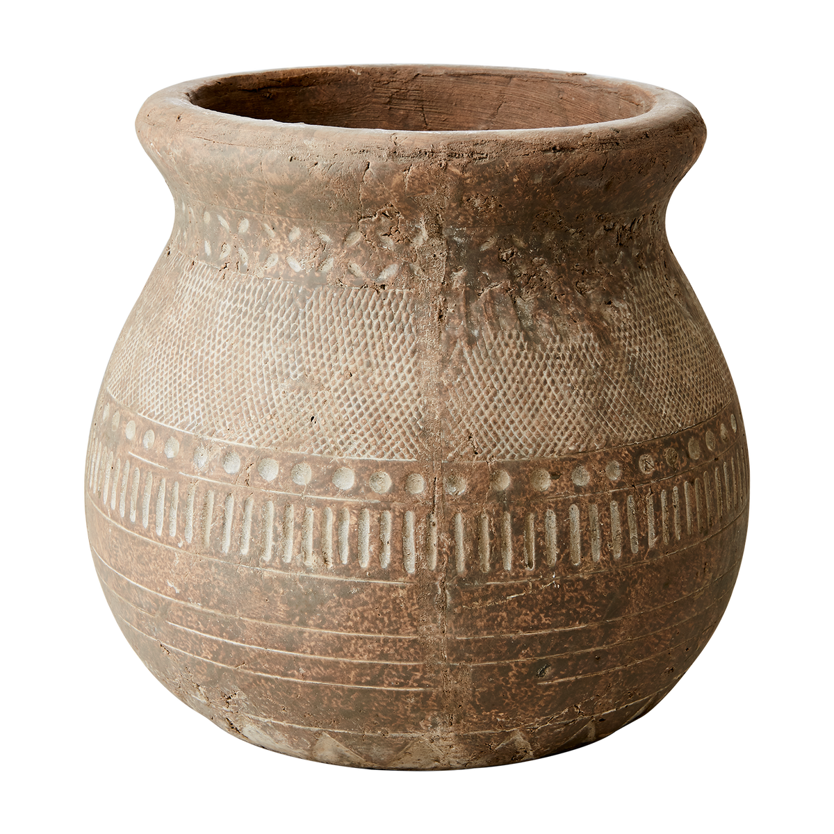 Camille krukke i beige terrakotta 29 cm fra Affari of Sweden