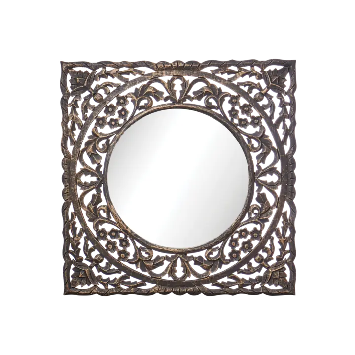 CARVE Speil, svart/gull