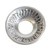 Sølvfarget lysmansjett i metall – COLETTE S