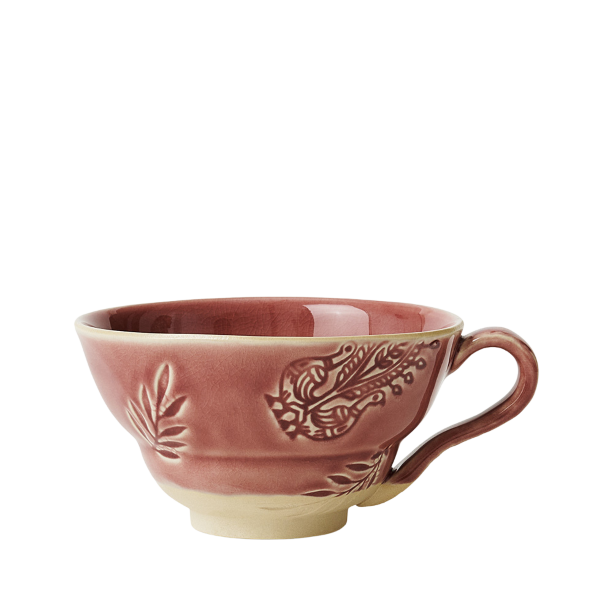 Cup with handle, Old Rose
