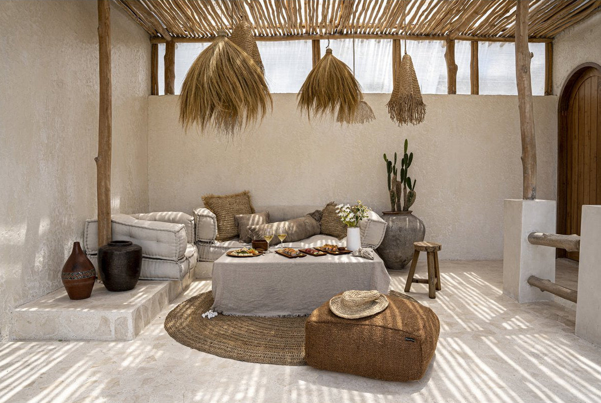 Hatt i raffia – natur