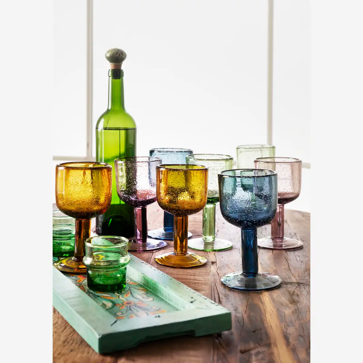 grønn steingods flaskepropp