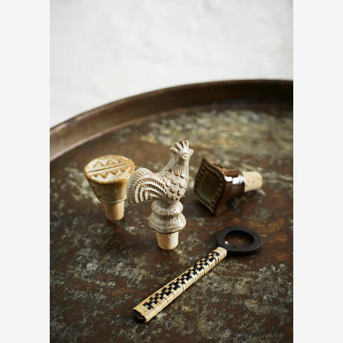 Håndlaget Flaskestopper i Steintøy