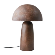 Stor Fungi bordlampe i rustbrun jern – sopplampe fra Affari of Sweden