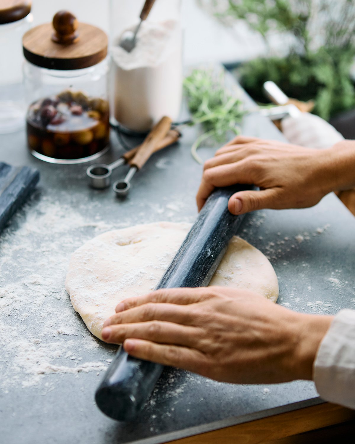 Glasskrukke m. trelokk - 15 cm