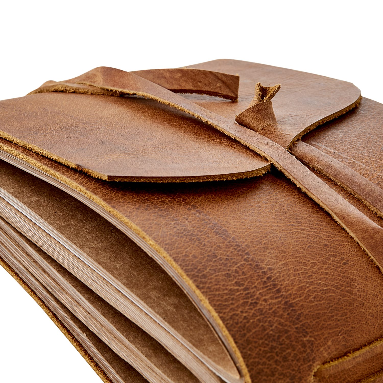 Globetrotter Notatbok, Brun Lær