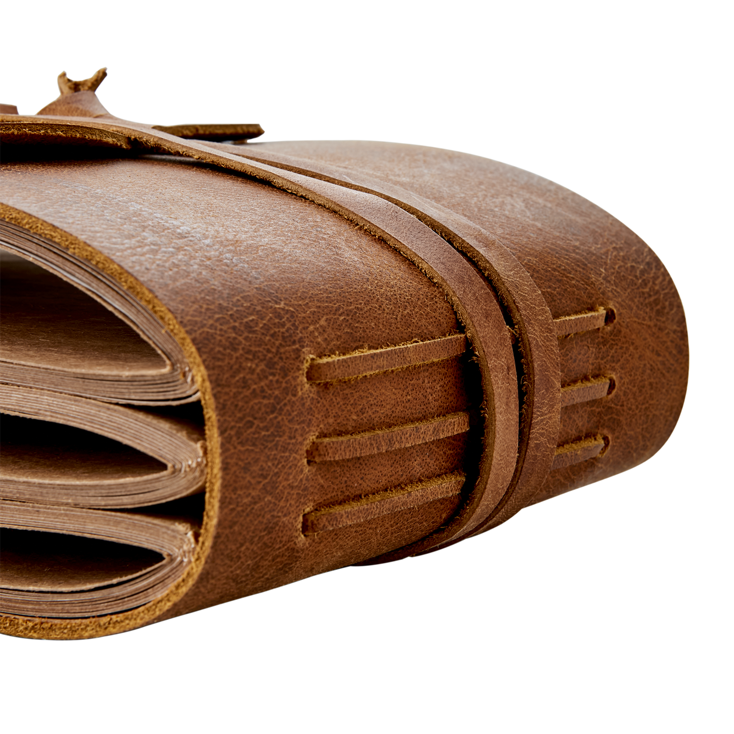 Globetrotter Notatbok, Brun Lær