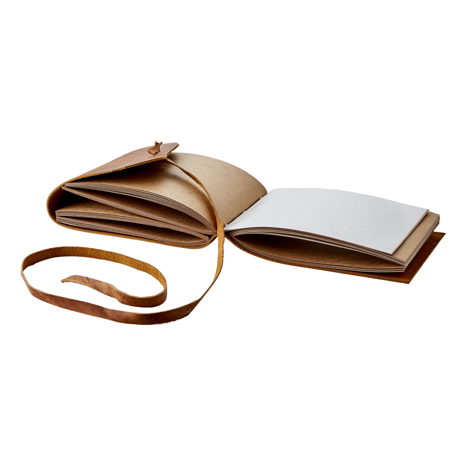 Globetrotter Notatbok, Brun Lær