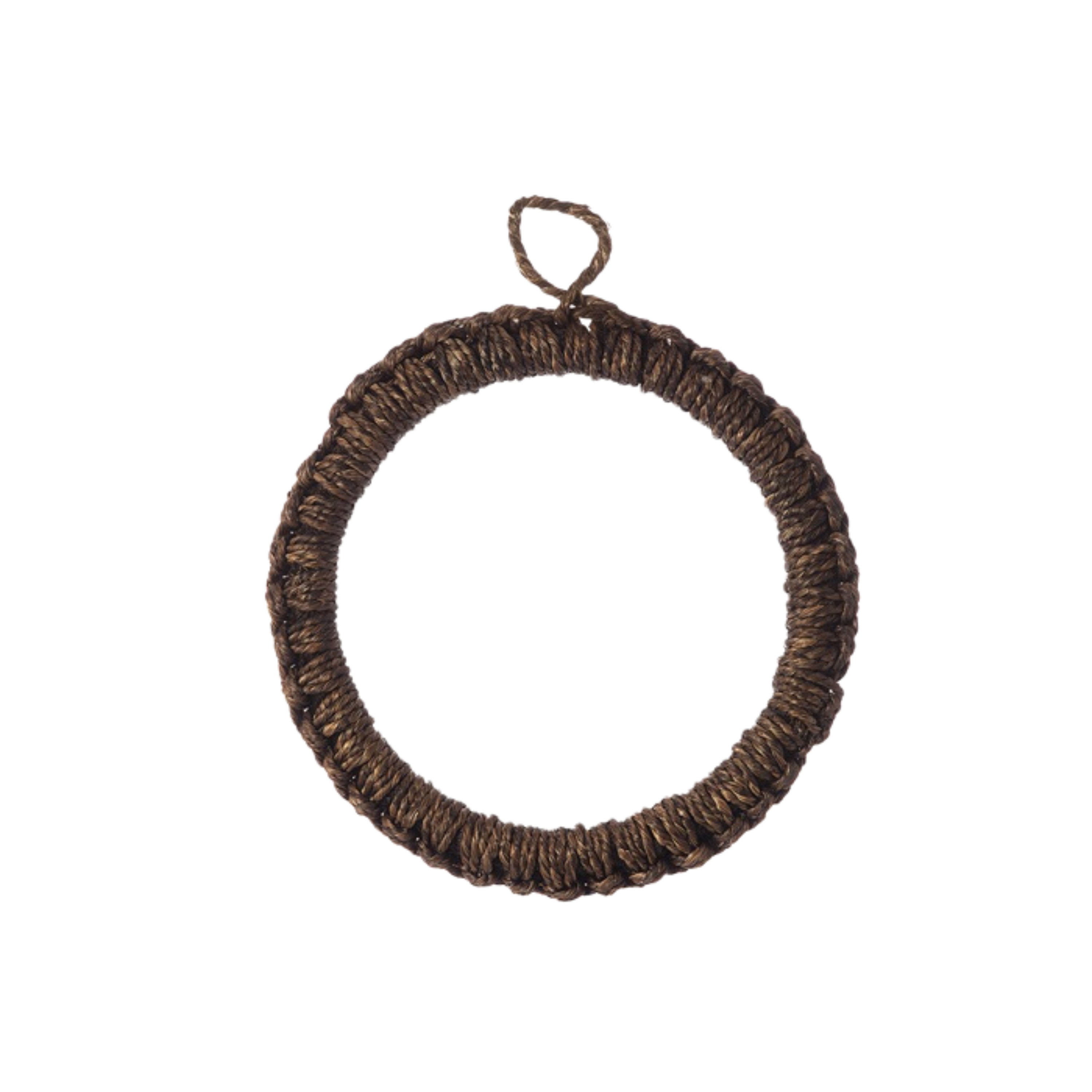 Ernst gryteunderlag i mørk brun sjøgress og rotting – naturlig og rustikt design til kjøkken og borddekking.