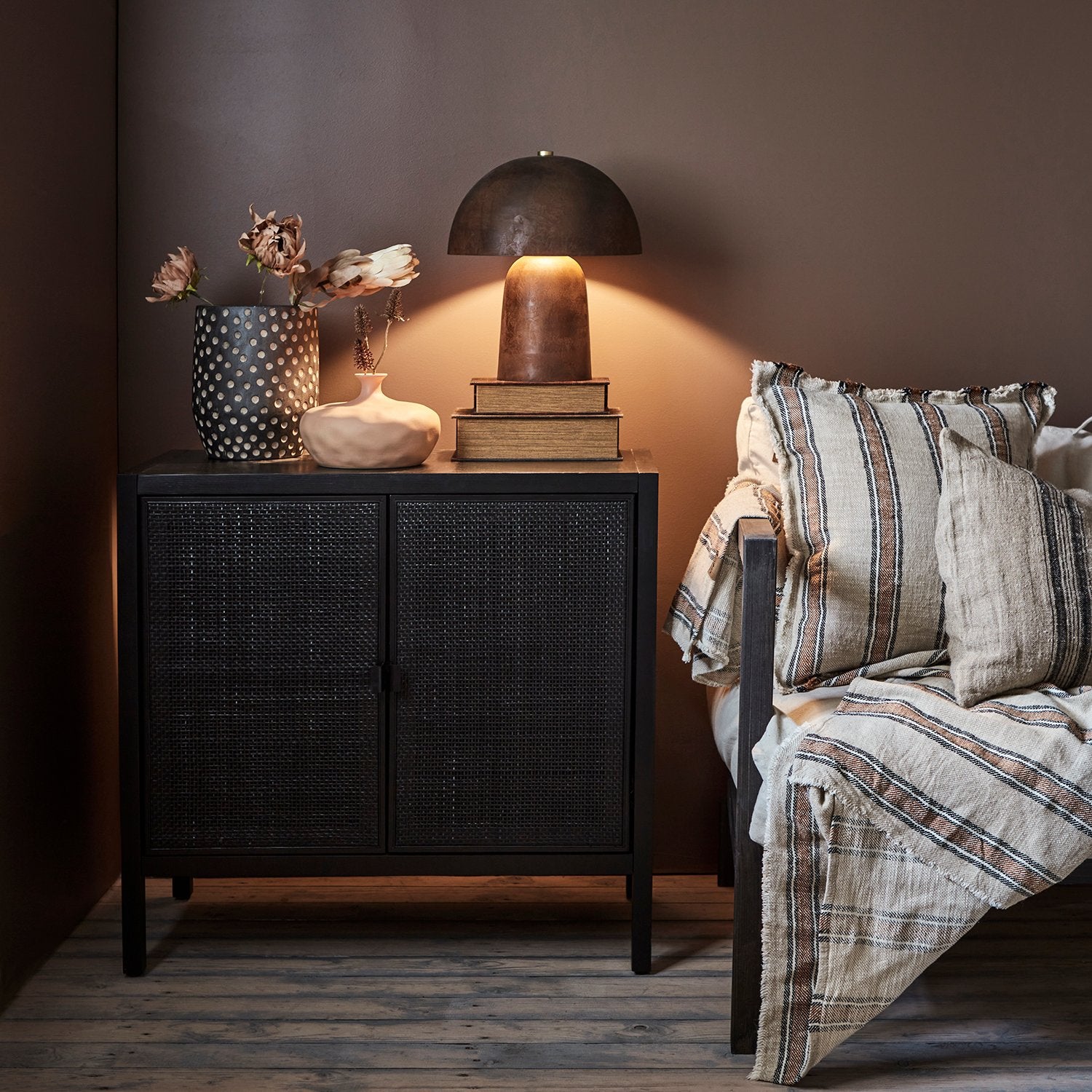 Hilda Putetrekk Lin, Beige/brun