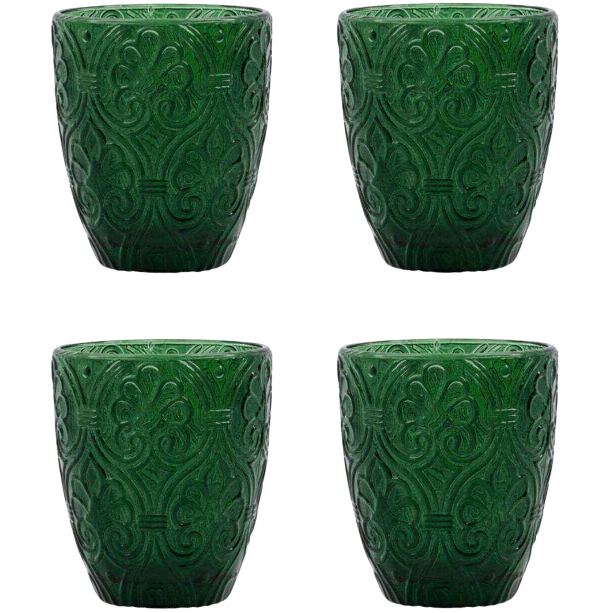 House Doctor Holi Drikkeglass Sett Med 4, Grønn